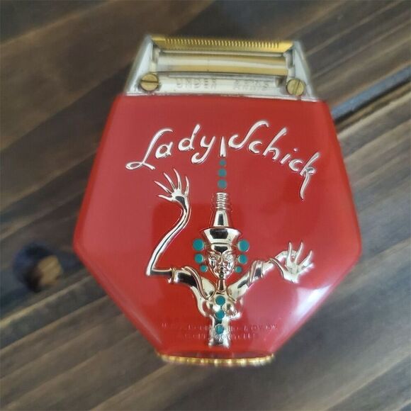 Vintage Lady Schick Electric Razor‎ Genie Design Red with Original Case - Picture 4 of 14